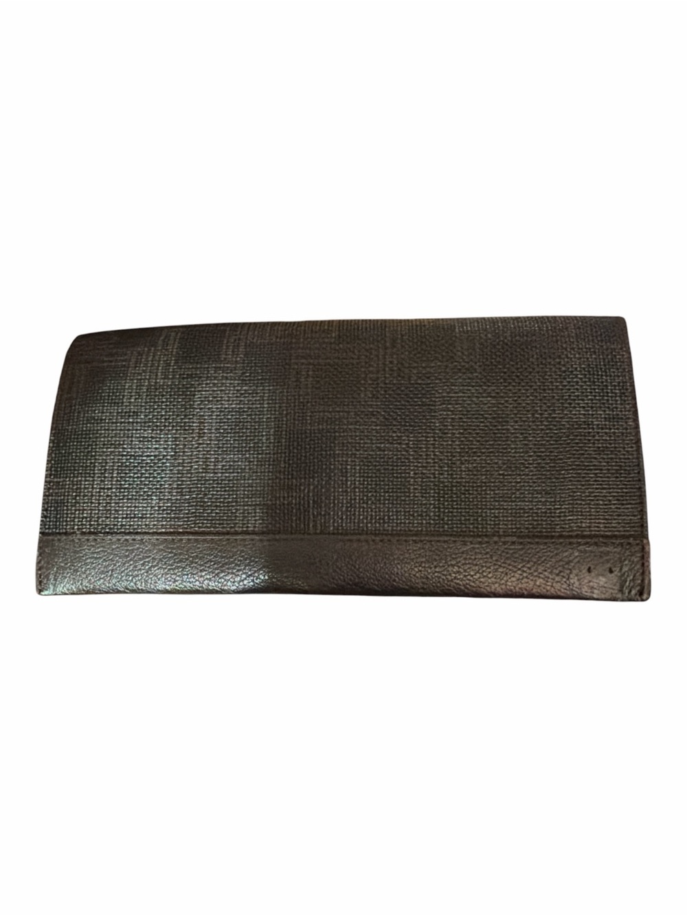 Vintage Alfred Dunhill Dark Brown Leather Long Coat Wallet Made in France
